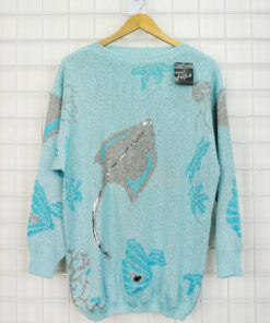 80er Jahre Pullover "Ocean" Gr. 44