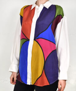 Alternative view of Seidenbluse "Colors" Größe M